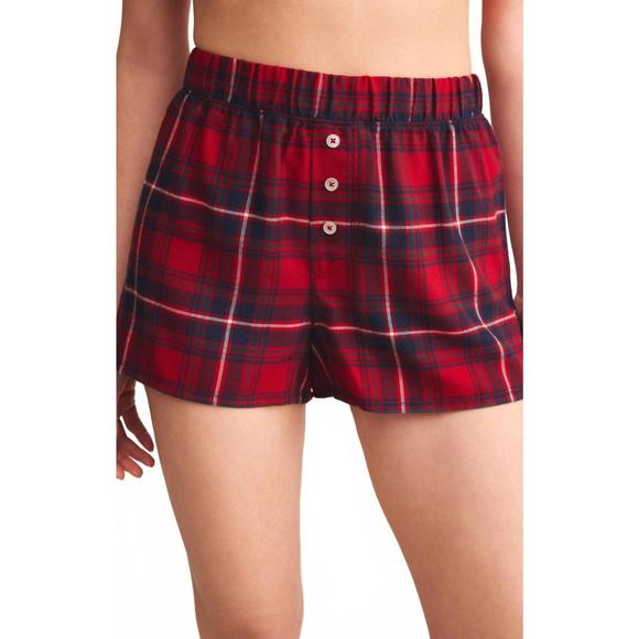 NEW Z SUPPLY boyfriend boxer short in haute red - Picture 5 of 5